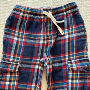 Mini Boden Brushed Tartan Cargo Pants